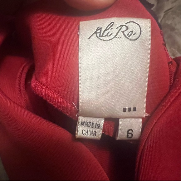 Ali Ro Red Fit and Flare Cocktail Dress - Picture 4 of 5